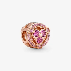 (imagine pentru) Dezvăluie dragostea ta Sparkling Hearts Button Talismane - 780796C02
