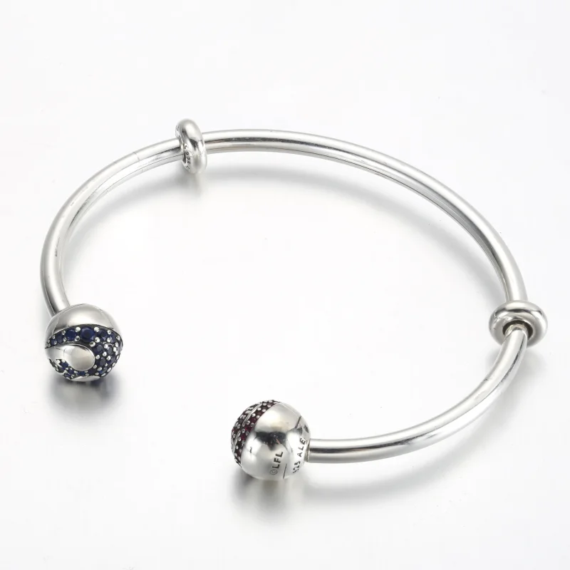 (imagine pentru) Brațară deschisă cu logo Pandora Moments Star Wars™ Light & Dark Side - 591139C0 - Vizualizare 2
