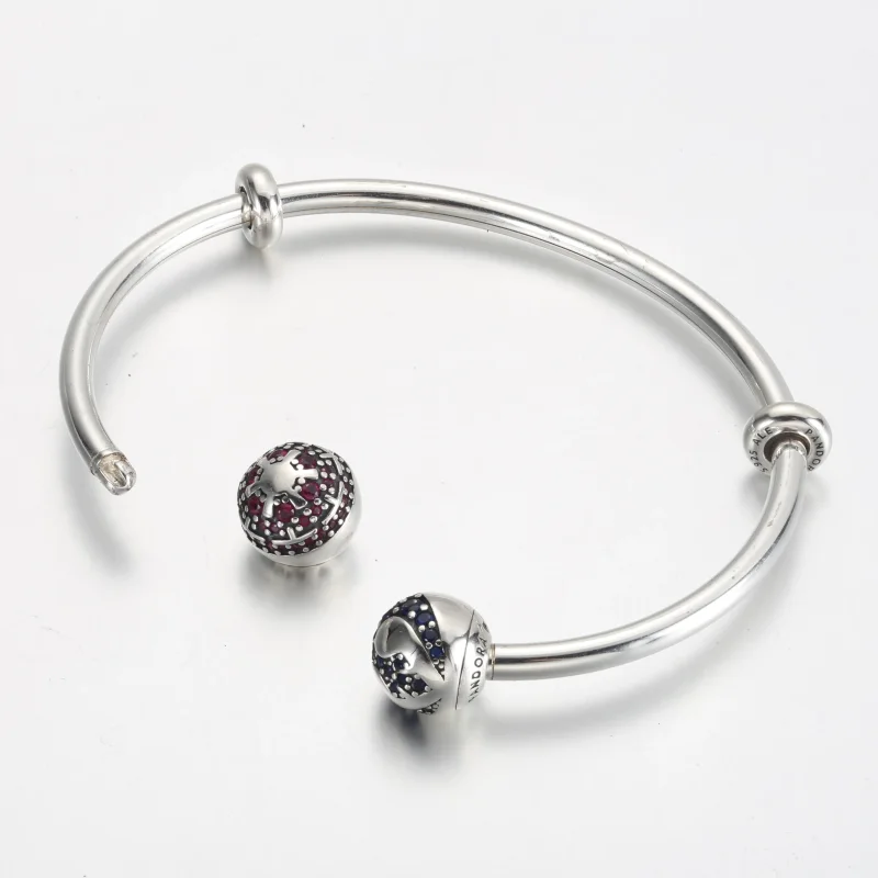 (imagine pentru) Brațară deschisă cu logo Pandora Moments Star Wars™ Light & Dark Side - 591139C0 - Vizualizare 4