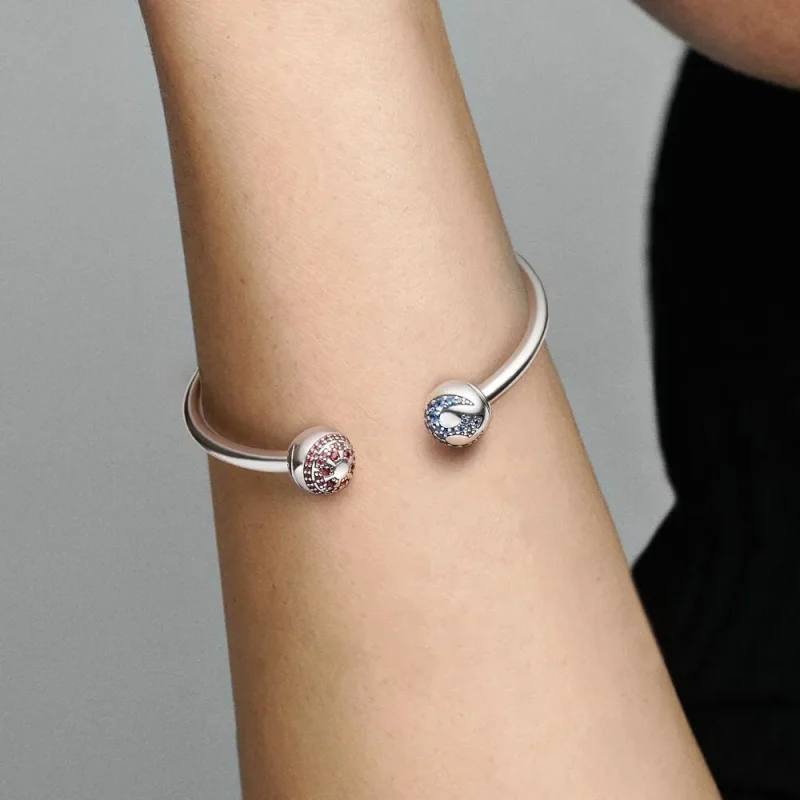 (imagine pentru) Brațară deschisă cu logo Pandora Moments Star Wars™ Light & Dark Side - 591139C0 - Vizualizare 6