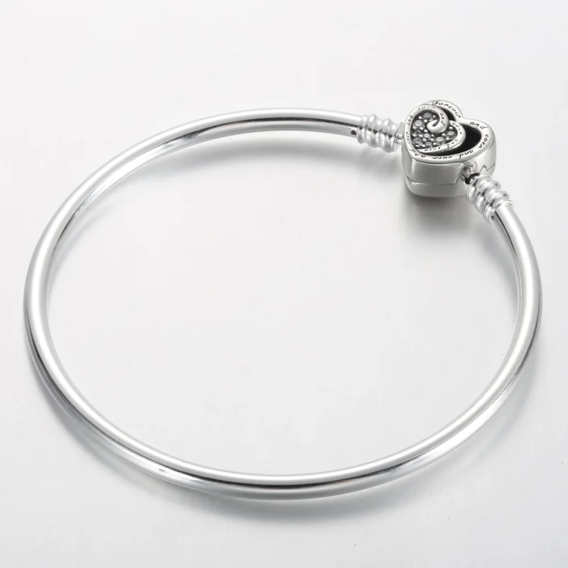 (imagine pentru) Brățară cu închizătoare Pandora Moments Infinite Hearts Entwined - 591064C01 - Vizualizare 2