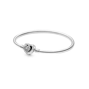 (imagine pentru) Brățară cu închizătoare Pandora Moments Infinite Hearts Entwined - 591064C01