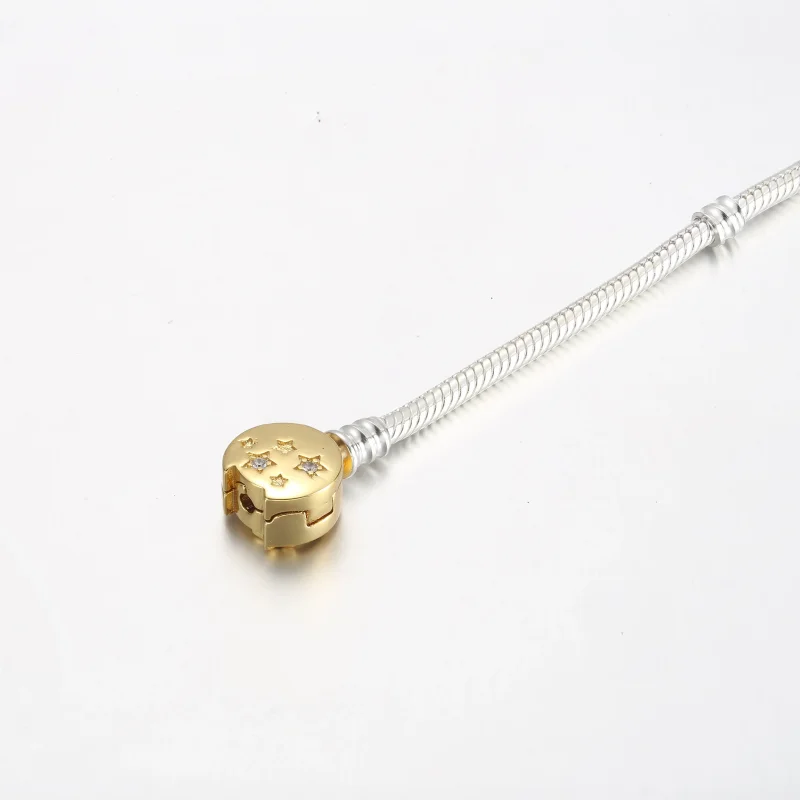 (imagine pentru) Bratara Pandora Moments Shooting Star Clasp Snake Chain - 562205C01 - Vizualizare 3