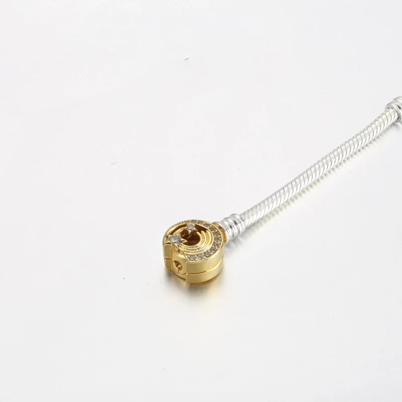 (imagine pentru) Bratara Pandora Moments Shooting Star Clasp Snake Chain - 562205C01 - Vizualizare 4