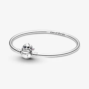 (imagine pentru) Brățară fixă cu închizătoare Pandora Moments cu Stitch de la Disney - 591683C01