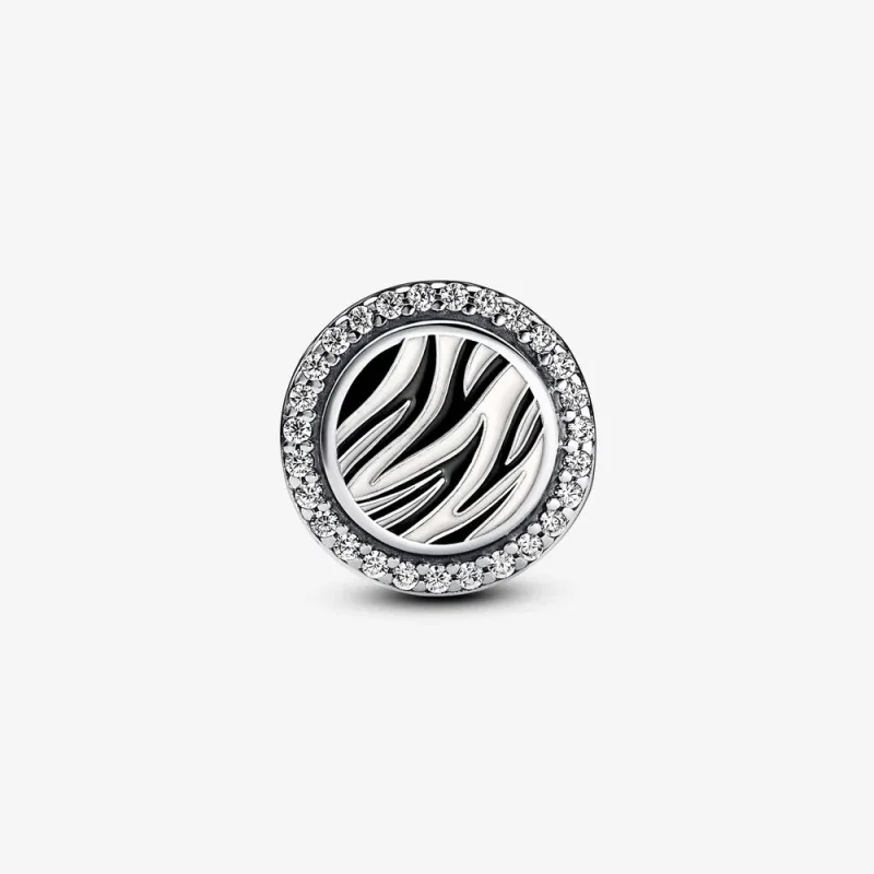 (imagine pentru) Breloc din argint sterling cu imprimeu zebră - 792016CZ_E025 - Vizualizare 6