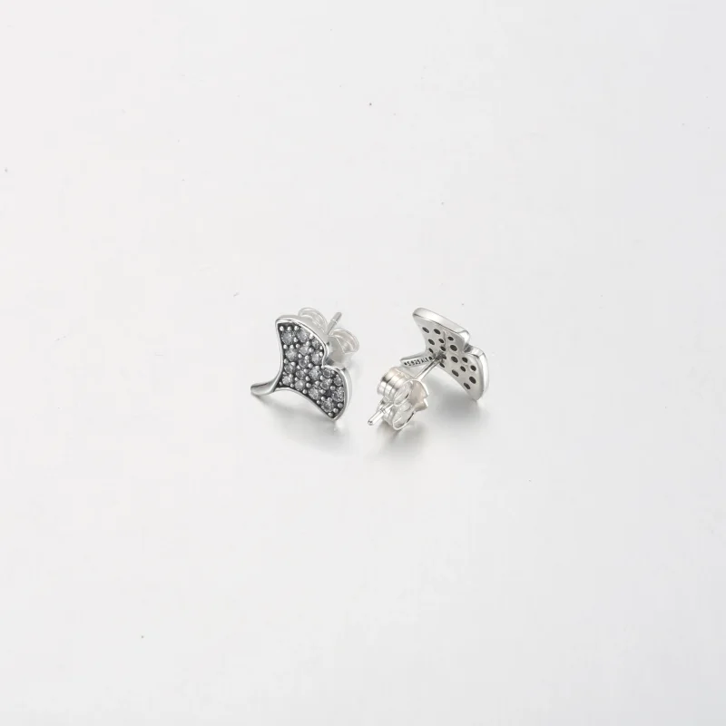 (imagine pentru) Cercei tip ginkgo din argint sterling - 292439C01 - Vizualizare 3