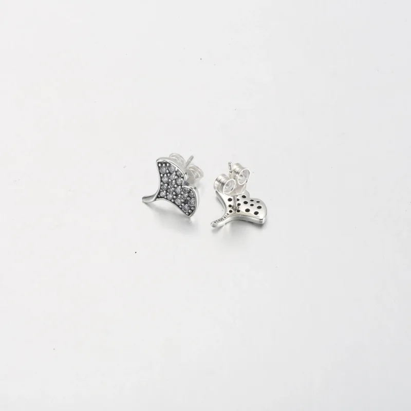 (imagine pentru) Cercei tip ginkgo din argint sterling - 292439C01 - Vizualizare 4