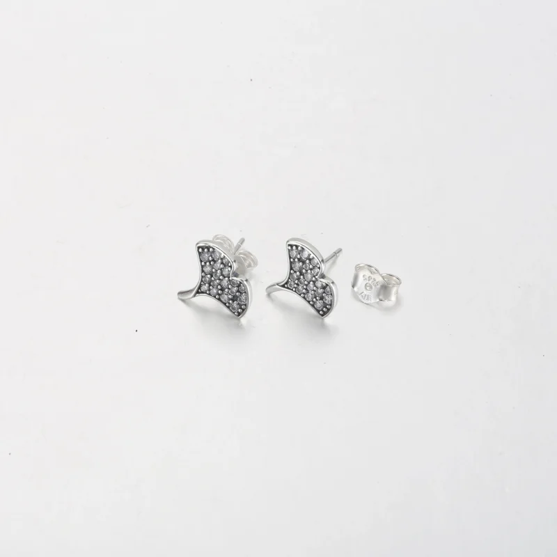 (imagine pentru) Cercei tip ginkgo din argint sterling - 292439C01 - Vizualizare 5