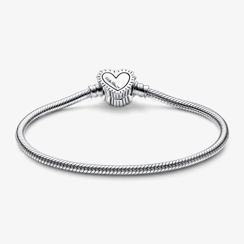 (imagine pentru) Brățară cu lanț de șarpe cu inimă radiantă Keith Haring™ x Pandora Moments - 592 - Vizualizare 6