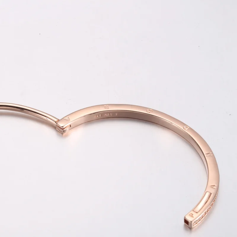 (imagine pentru) Brățară fixă pavé I-D Pandora Signature - 582313C01 - Vizualizare 4