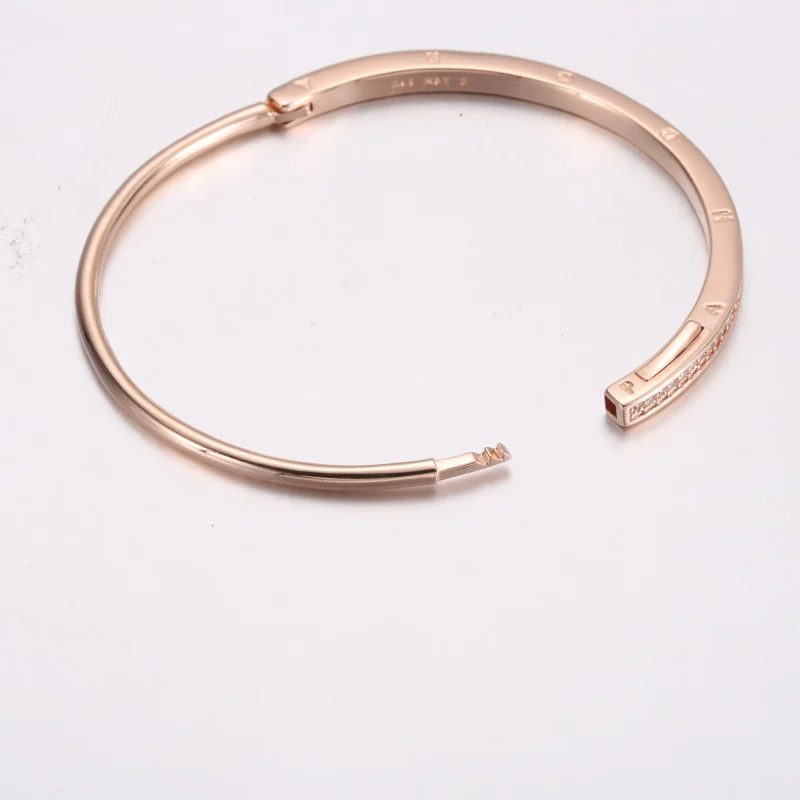 (imagine pentru) Brățară fixă pavé I-D Pandora Signature - 582313C01 - Vizualizare 5