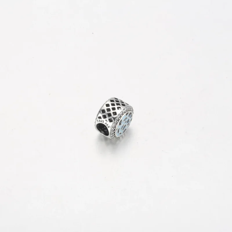 (imagine pentru) Charm din argint sterling cu imprimeu leopard albastru - 792016CZ_E024 - Vizualizare 3