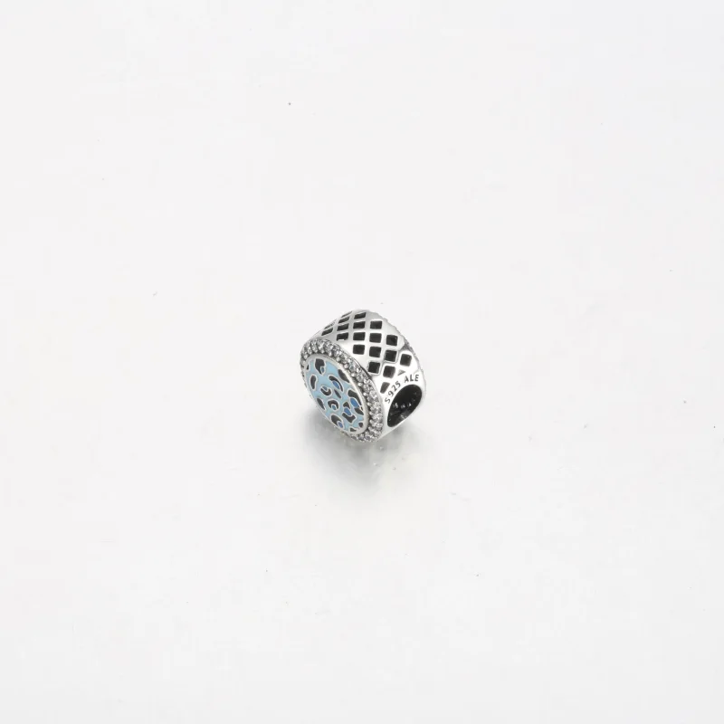 (imagine pentru) Charm din argint sterling cu imprimeu leopard albastru - 792016CZ_E024 - Vizualizare 4