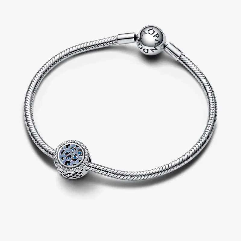 (imagine pentru) Charm din argint sterling cu imprimeu leopard albastru - 792016CZ_E024 - Vizualizare 6