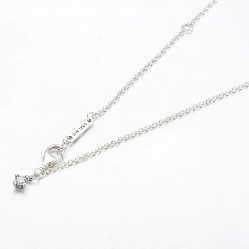 (imagine pentru) Colier dreptunghiular Sparkling Halo Collier - 392388C01 - Vizualizare 4