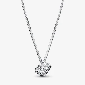 (imagine pentru) Colier dreptunghiular Sparkling Halo Collier - 392388C01