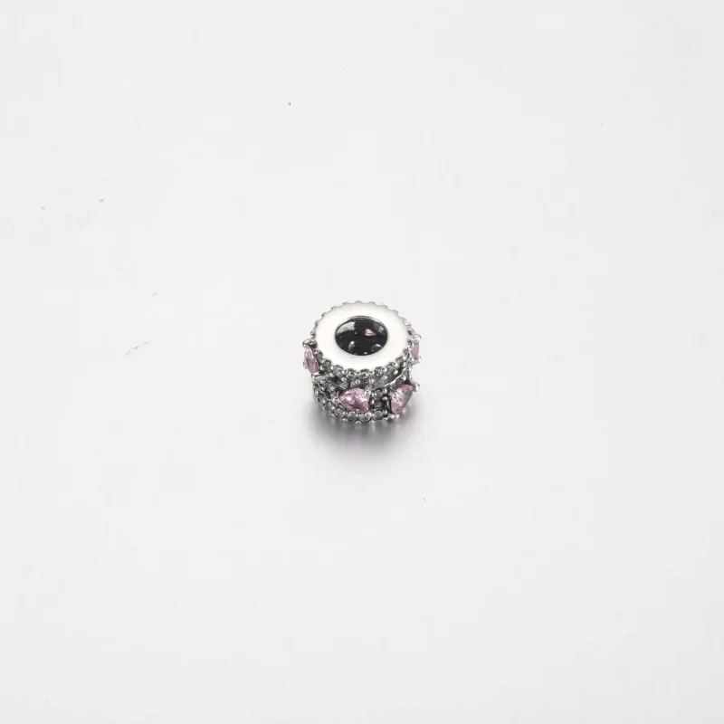 (imagine pentru) Talismane strălucitor de inimi triple Halo - 791161C01 - Vizualizare 4