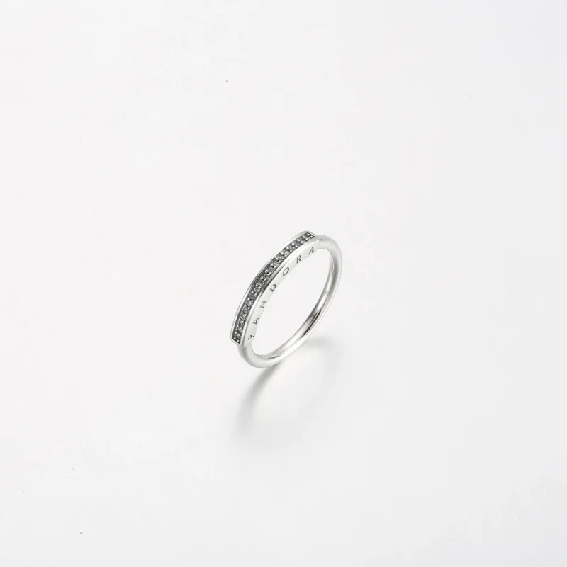 (imagine pentru) Inel Pandora Signature ID Pavé - 192283C01 - Vizualizare 2
