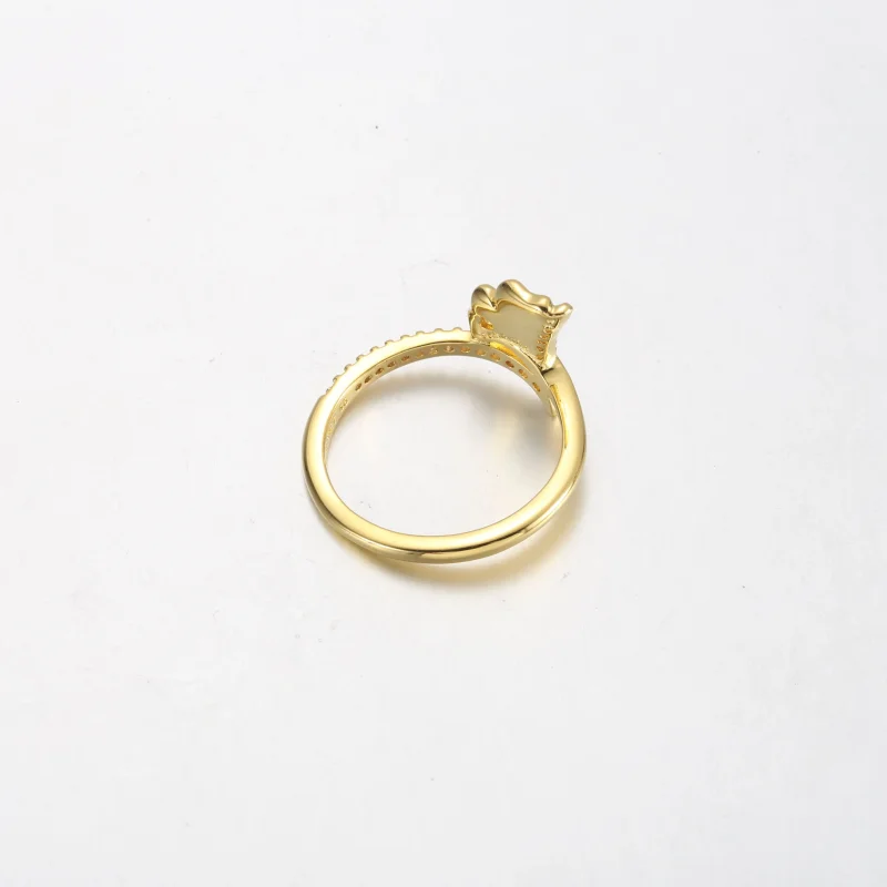 (imagine pentru) Inel placat cu aur Ginkgo de 14k - 162444C01 - Vizualizare 4