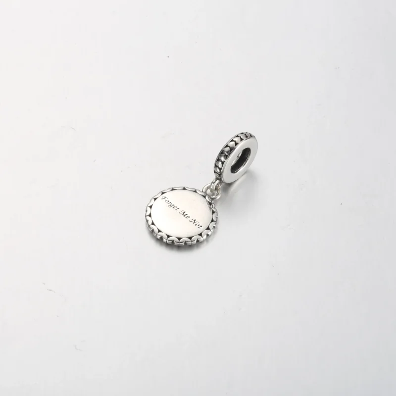 (imagine pentru) Charm albastru cu flori de nu mă uita - 792018C00_E031 - Vizualizare 3