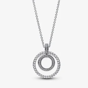(imagine pentru) Pandantiv și colier Pandora Signature Pavé și margele - 392308C01