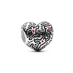 (imagine pentru) Keith Haring™ x Pandora Line Art People Charm - 792224C01