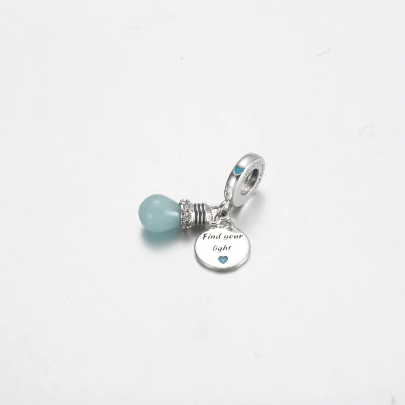 (imagine pentru) Charm dublu cu bec care strălucește în întuneric - 791123C01 - Vizualizare 2