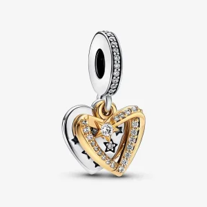 (imagine pentru) Charm dublu cu inimi de stea căzătoare - 762203C01