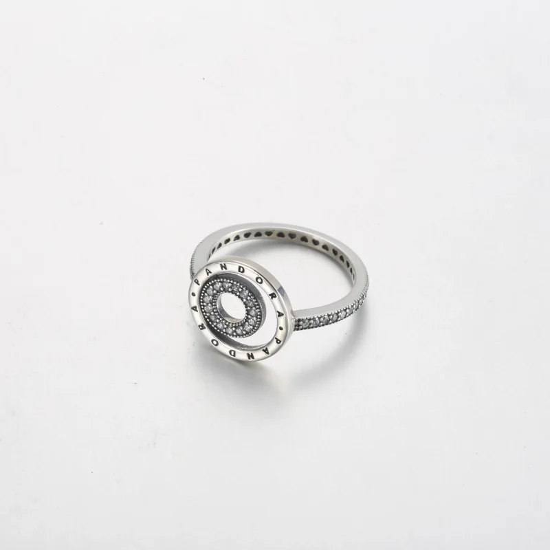 (imagine pentru) Pandora Signature Logo Circles Pavé Inel - 192316C01 - Vizualizare 3