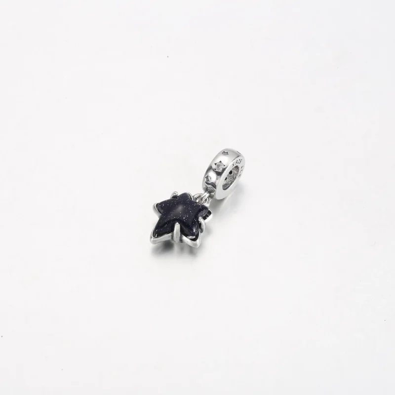 (imagine pentru) Talisman de tip pandantiv Murano cu stea și galaxie celestă - 792368C01 - Vizualizare 2