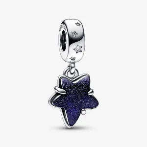 (imagine pentru) Talisman de tip pandantiv Murano cu stea și galaxie celestă - 792368C01