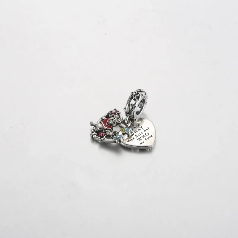 (imagine pentru) Talisman de tip pandantiv dublu Purceluș și Winnie the Pooh de la Disney - 79221 - Vizualizare 2