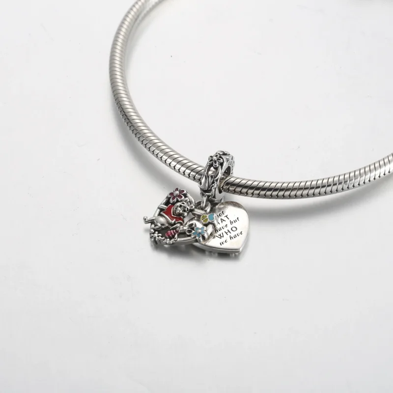 (imagine pentru) Talisman de tip pandantiv dublu Purceluș și Winnie the Pooh de la Disney - 79221 - Vizualizare 4