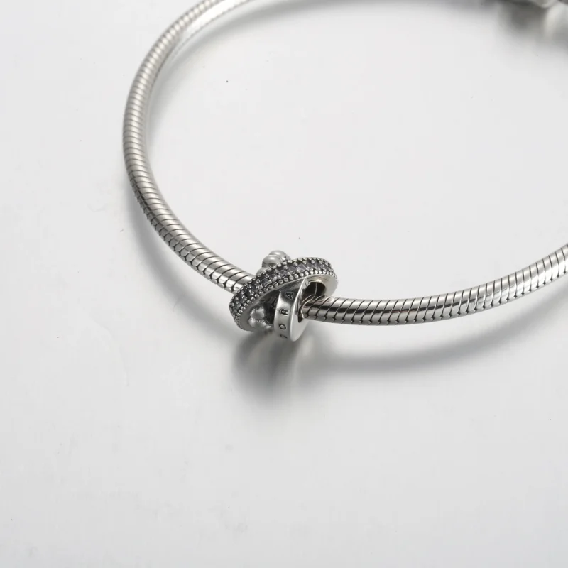 (imagine pentru) Siglă Pandora, pavé și mărgele - 792317C01 - Vizualizare 5