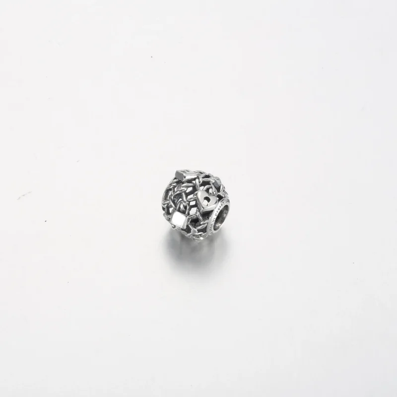 (imagine pentru) Talisman cu lacăt cu lanț cu structură dantelată - 790071C00 - Vizualizare 2