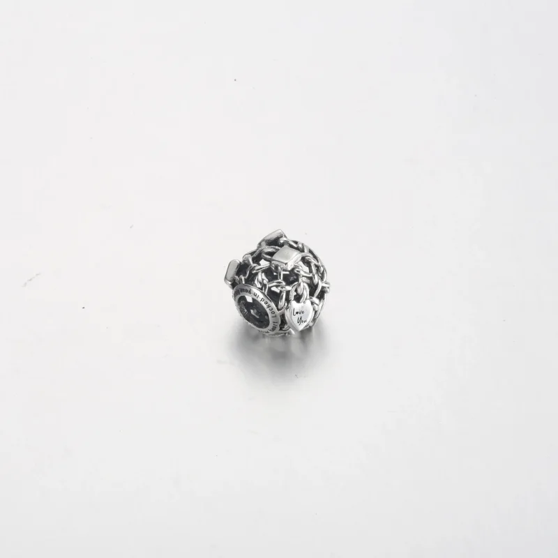 (imagine pentru) Talisman cu lacăt cu lanț cu structură dantelată - 790071C00 - Vizualizare 3