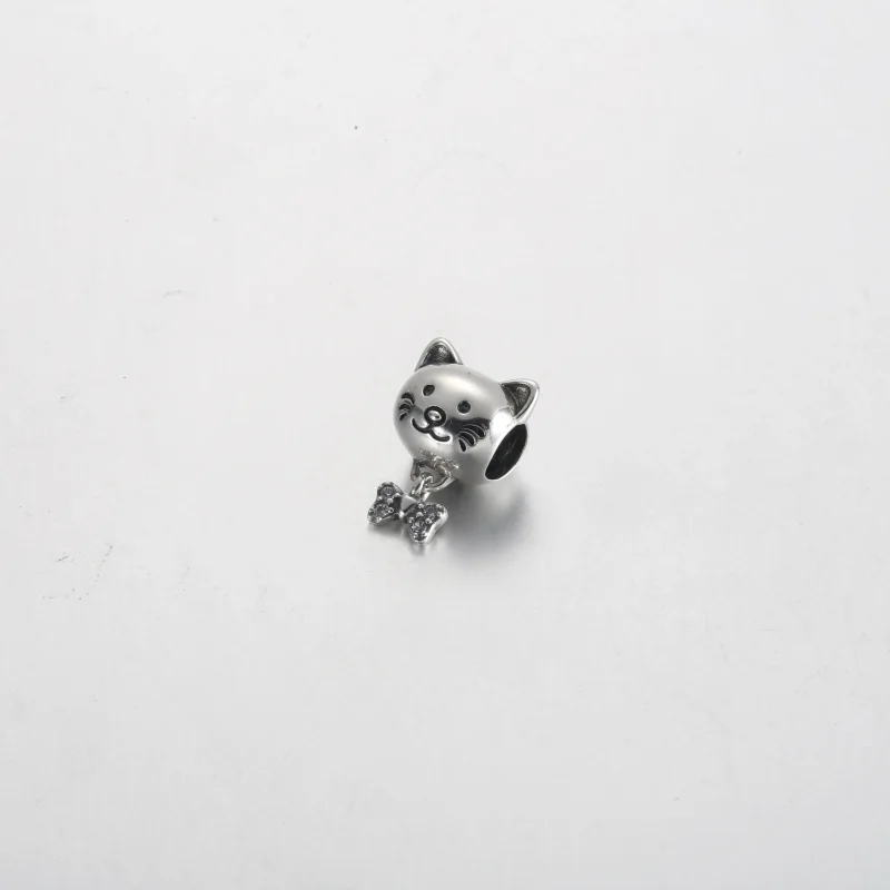(imagine pentru) Talisman cu pisică și fundă - 792255C01 - Vizualizare 2