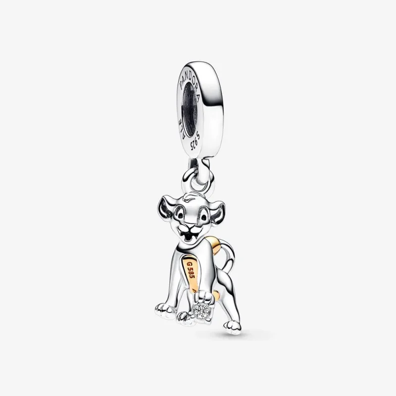 (imagine pentru) Talisman de tip pandantiv Simba cu diamant crescut în laborator pentru aniversarea Disney cu numărul 100 - 792749C01