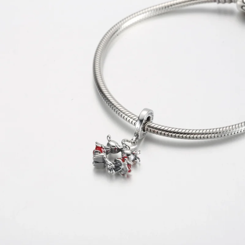(imagine pentru) Talisman de tip pandantiv Sărutul lui Mickey Mouse și Minnie Mouse de la Disney - Vizualizare 4