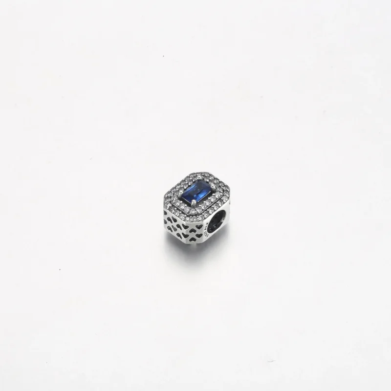 (imagine pentru) Talisman dreptunghiular strălucitor albastru - 792385c01 - Vizualizare 2