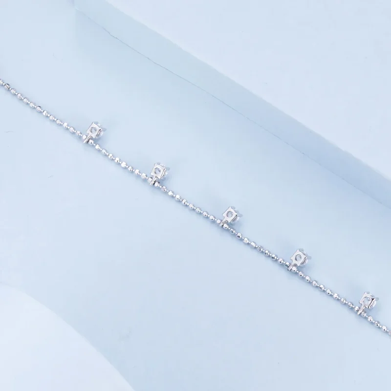 (imagine pentru) Brățară din zircon strălucitor fin stil PANDORA - BSB156 - Vizualizare 3
