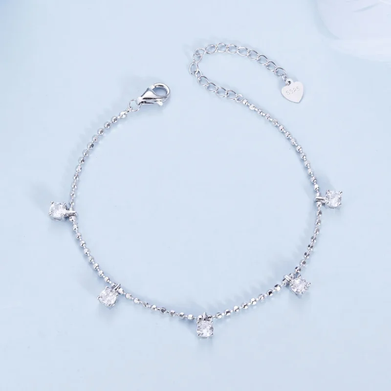 (imagine pentru) Brățară din zircon strălucitor fin stil PANDORA - BSB156 - Vizualizare 4