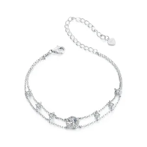 (imagine pentru) Brățară Moissanite Sparkling Stil PANDORA (Un Certificat) - MSB013
