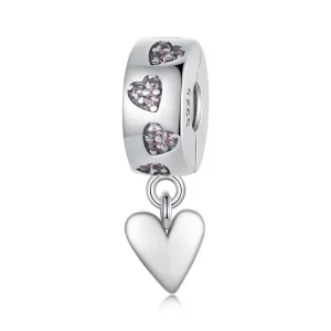 (imagine pentru) Breloc cu cataramă din silicon Smart Heart Stil PANDORA - SCC2694