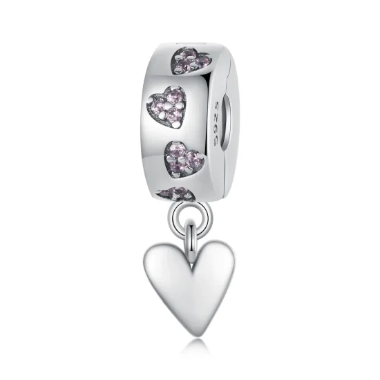 (imagine pentru) Breloc cu cataramă din silicon Smart Heart Stil PANDORA - SCC2694