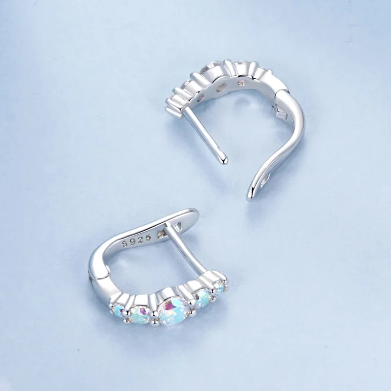 (imagine pentru) Cercei colorati in stil PANDORA - BSE960 - Vizualizare 4