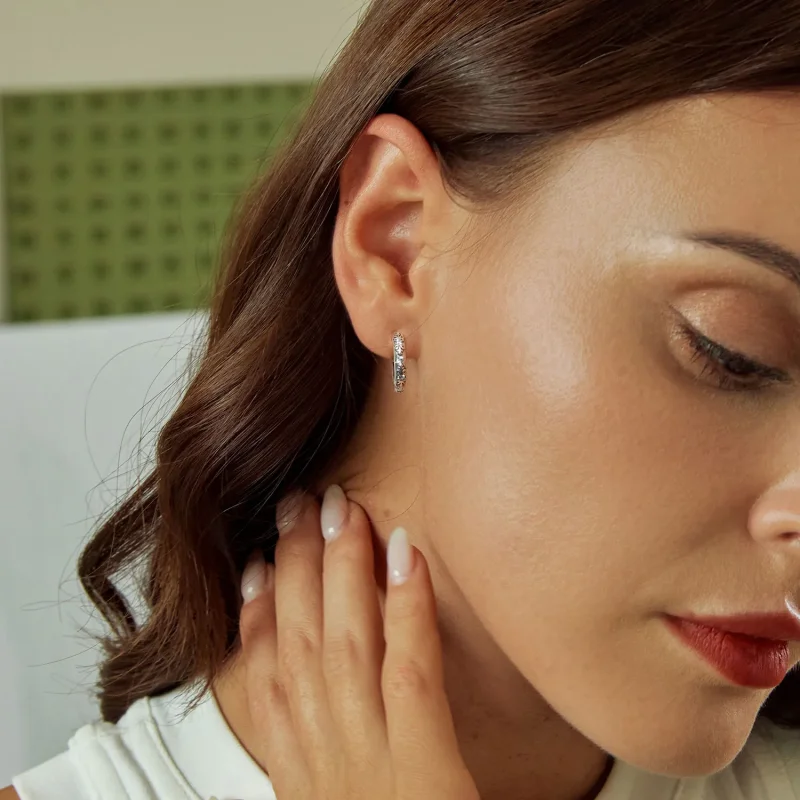 (imagine pentru) Cercei cu model retro stil PANDORA - SCE1701 - Vizualizare 7