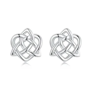 (imagine pentru) Cercei cu nod celtic stil PANDORA - BSE958