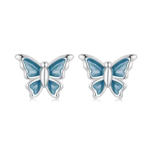 (imagine pentru) Cercei Fluture Albastru Stil PANDORA - BSE957